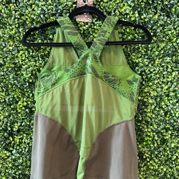 (137) 🍋 LULULEMON Green Leaf Tank Sz 12 **VINTAGE - Picture 3 of 4
